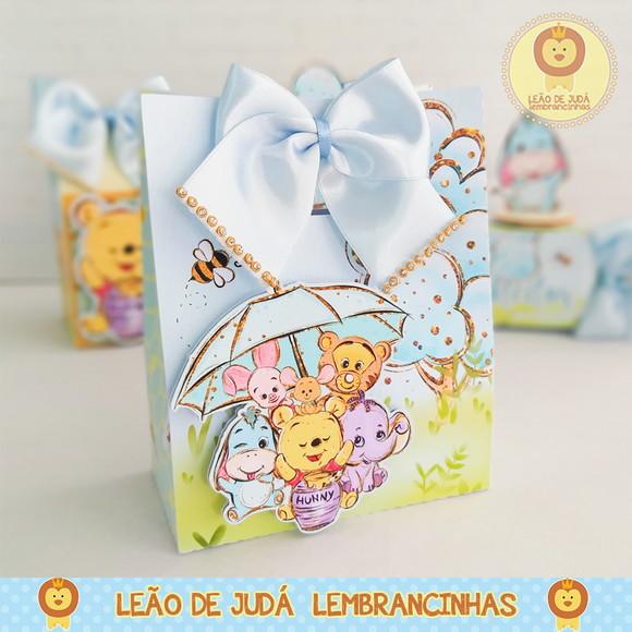 Caixinha para festa tema ursinho pooh