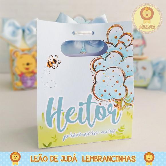 Caixinha para festa tema ursinho pooh