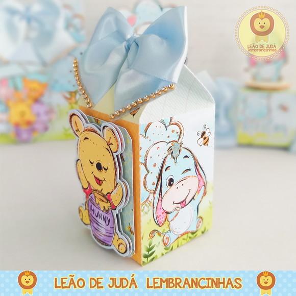 Caixinha para festa tema ursinho pooh