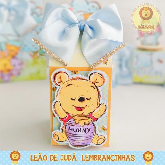 Caixinha para festa tema ursinho pooh