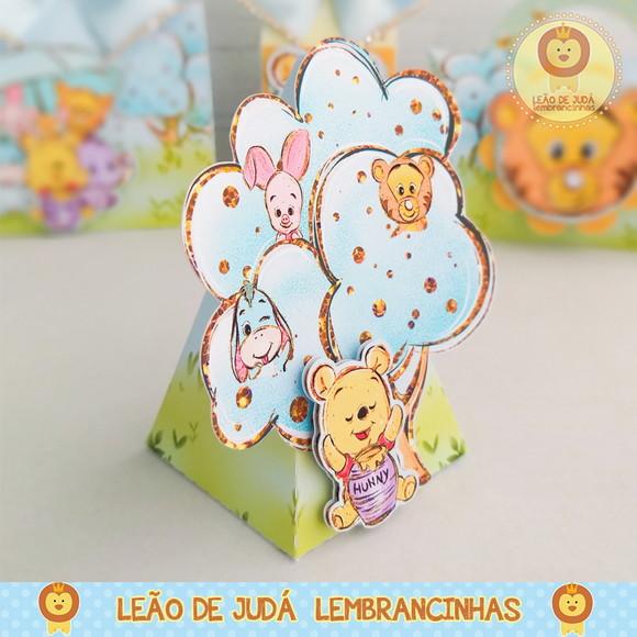 Caixinha para festa tema ursinho pooh