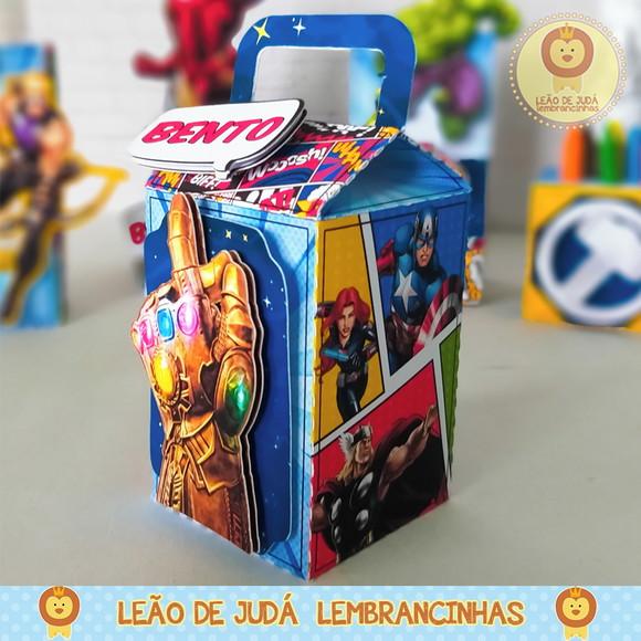 Caixinha para festa tema vingadores