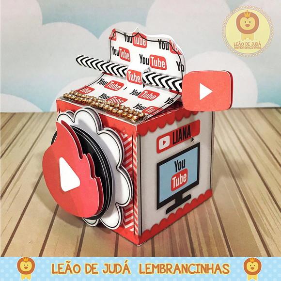 Caixinha para festa tema you tube