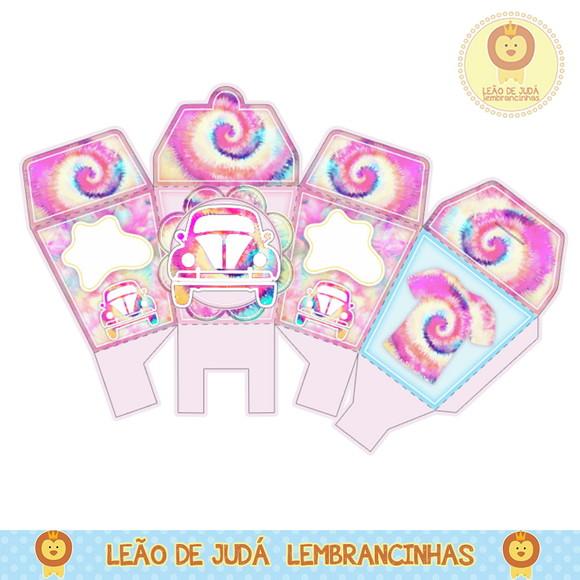 caixinha para festa tie dye