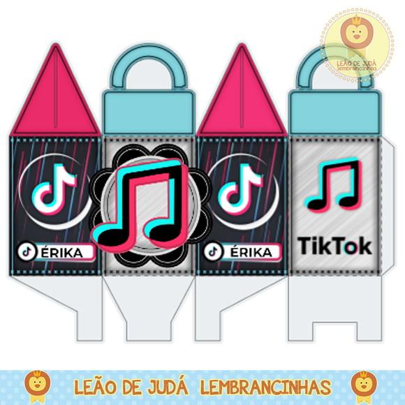 caixinha para festa tik tok
