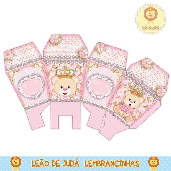 caixinha para festa ursinha princesa