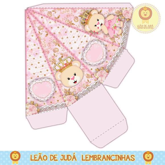 caixinha para festa ursinha princesa