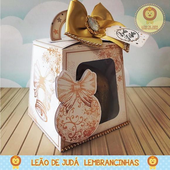 Caixinha para mini panetone natal