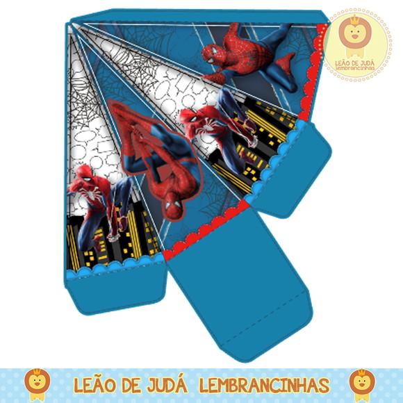 caixinha piramide Homem aranha