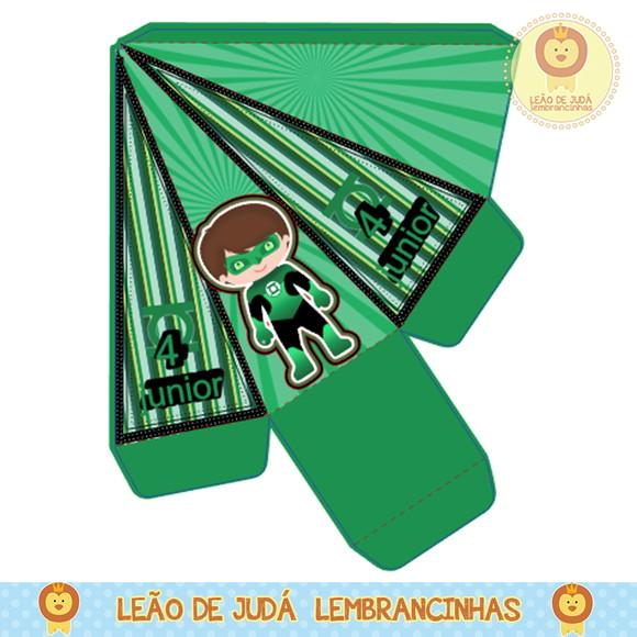caixinha piramide lanterna verde