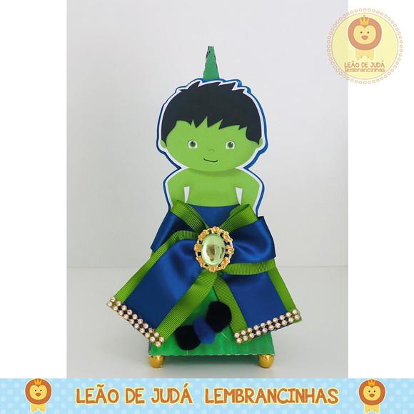 Caixinha piramide tema hulk