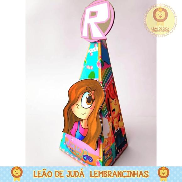 Caixinha piramide tema julia minegirl