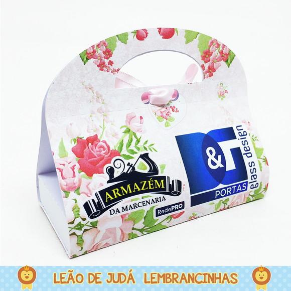 Caixinha Porta Esmalte e mini Lixa tema Outubro rosa