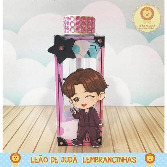 Caixinha porta tubete tema BTS