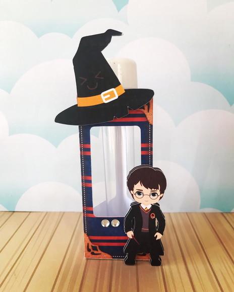 Caixinha Porta Tubete Tema Harry Potter