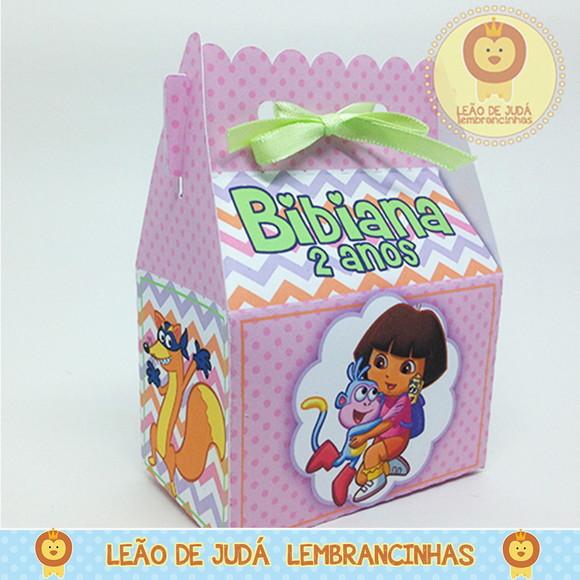 Caixinha Sorriso tema Dora Aventureira