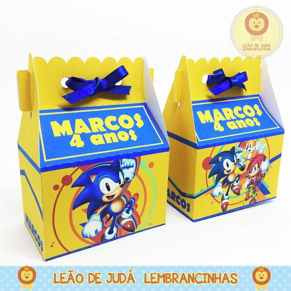 Caixinha Sorriso Tema Sonic