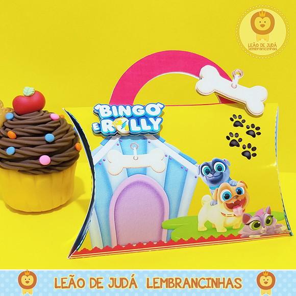 Caixinha Travesseiro Tema bingo e rolly