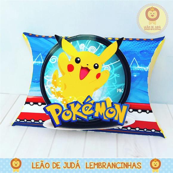 Caixinha Travesseiro tema Pokemon