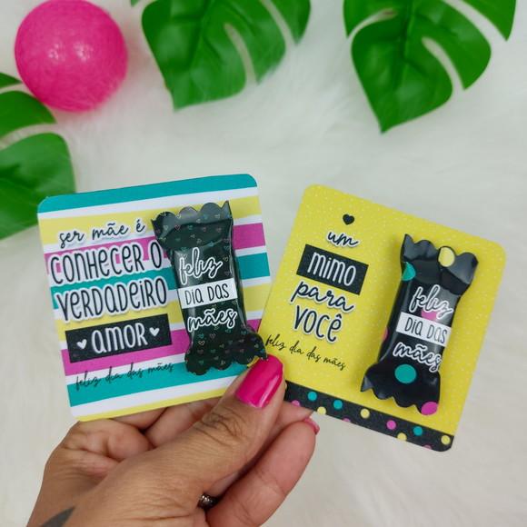Card com 1 Bala Dia das Maes Mod. 595