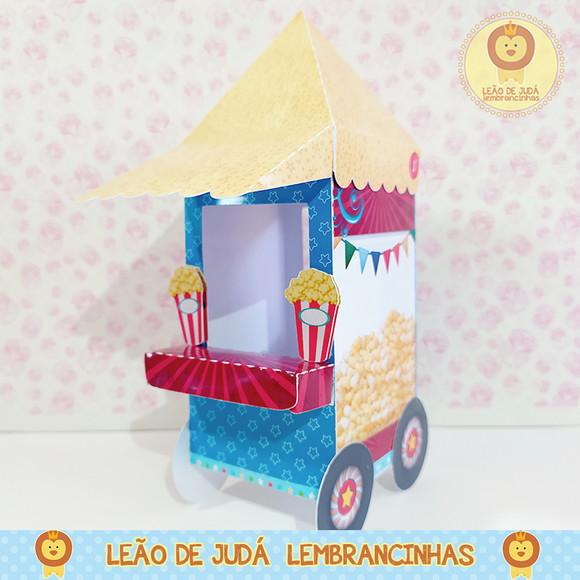 Carrinho de pipoca para festa tema patati patatá