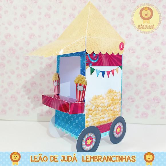 Carrinho de pipoca para festa tema patati patatá