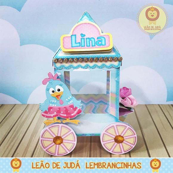 Carrinho de Pipoca tema Galinha Pintadinha