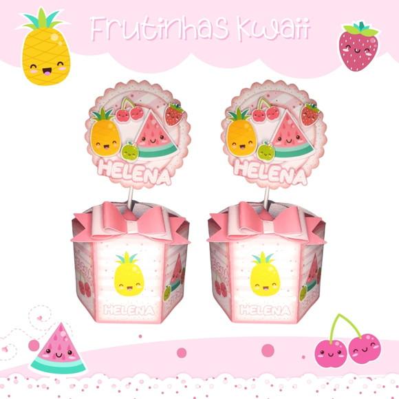 Centro de Mesa Frutas Kawaii