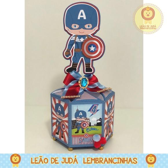Centro de Mesa Tema Capitão America