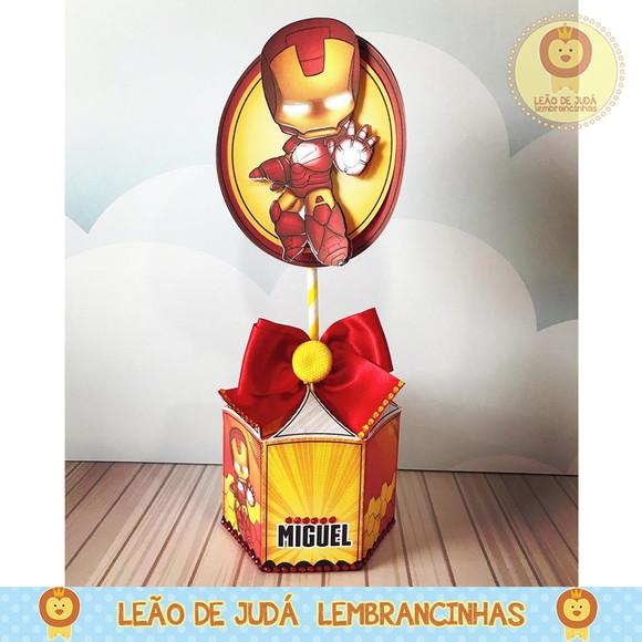 Centro De Mesa Tema Homem De Ferro
