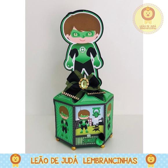 Centro De Mesa Tema Lanterna Verde