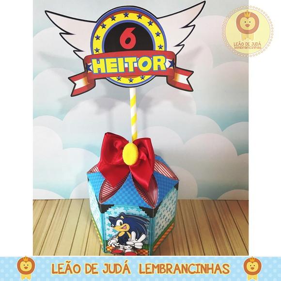 Centro De Mesa Tema Sonic