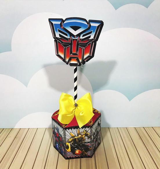 Centro de Mesa Tema Transformers