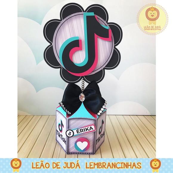Centro De Mesa Tema Tik Tok