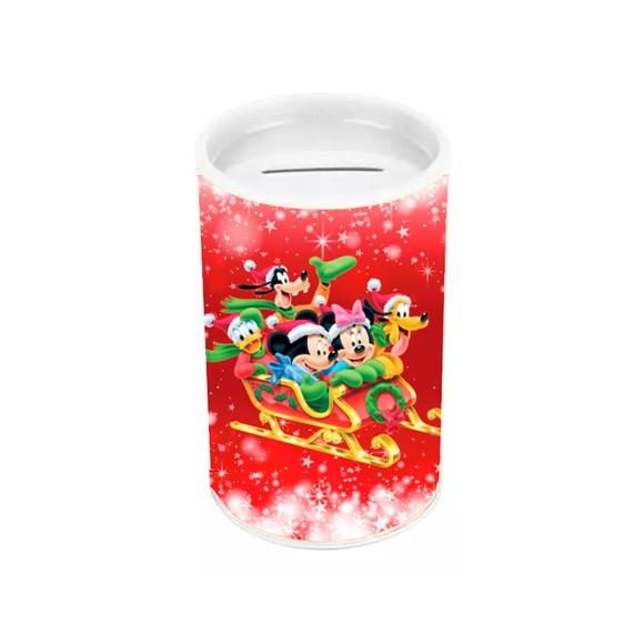 Cofrinho Lembrancinha para Festa Tema Natal Mickey