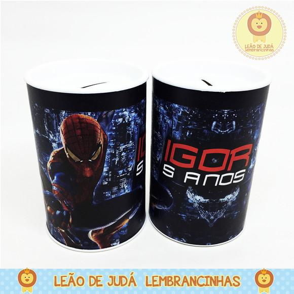 Cofrinho tema Homem Aranha