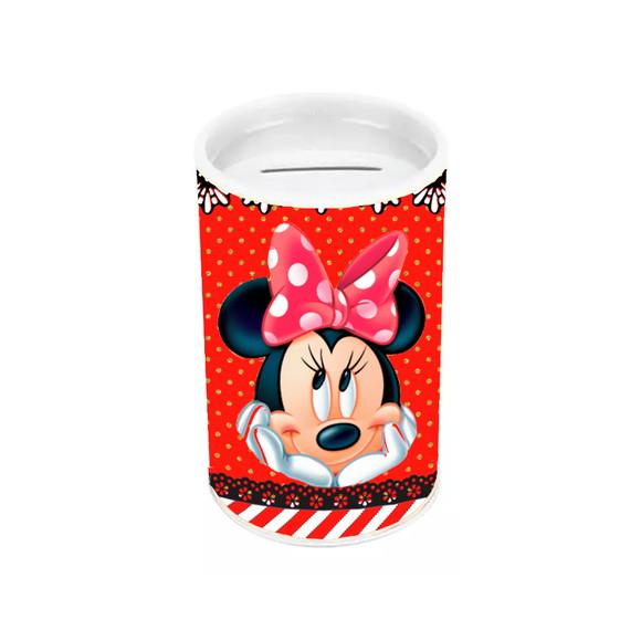 Cofrinho Tema Minnie Vermelha