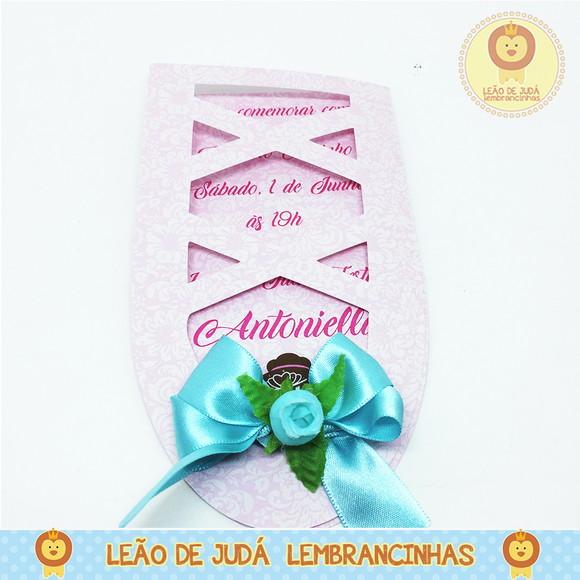 Convite Ametista Tema Bailarinha