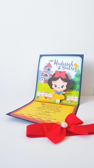 Convite branca de neve