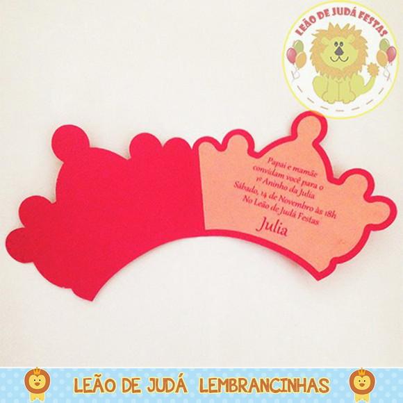 Convite Coroa Tema Reinado