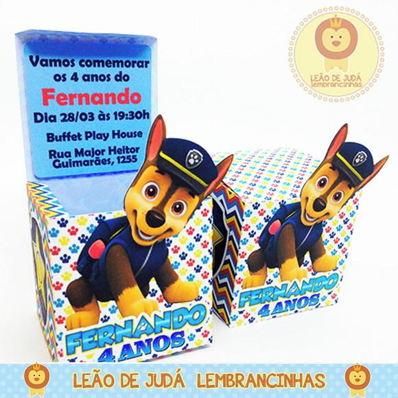 CONVITE CUBO tema Patrulha Canina