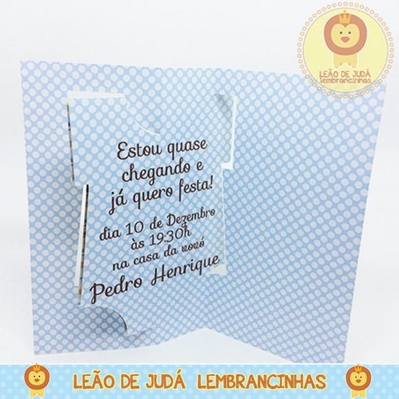Convite Giratório Chá de Bebe