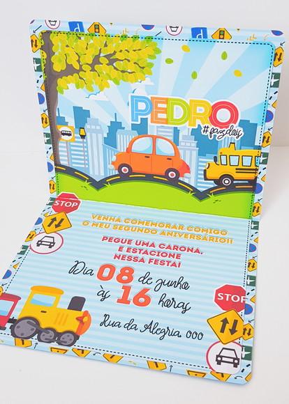 Convite meio de transporte