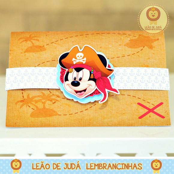 Convite Mickey Pirata