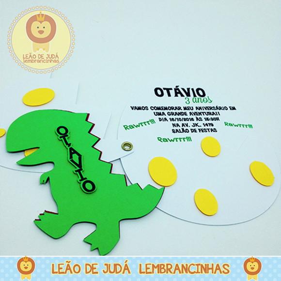 Convite Ovo Dino
