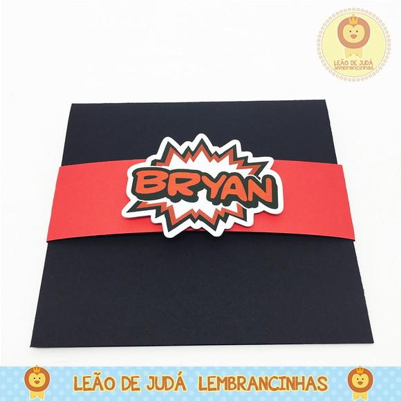 Convite Pop Up tema Vingadores