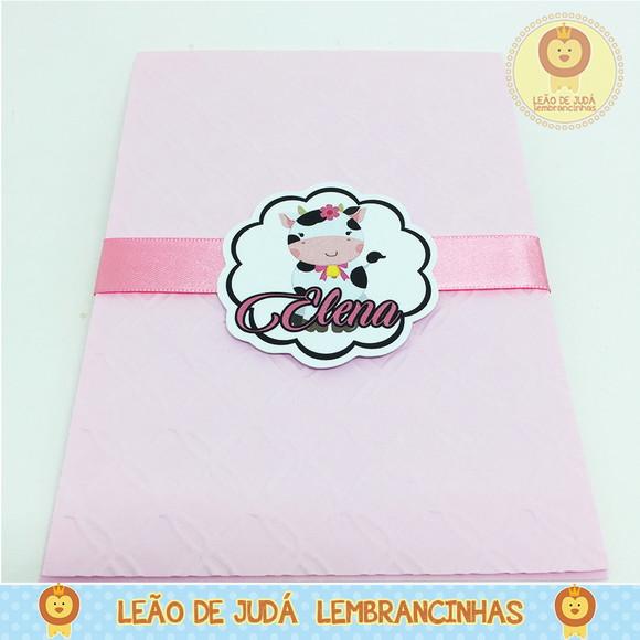 Convite Rubi tema Fazendinha