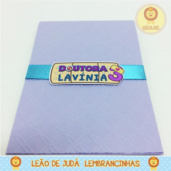 Convite Rubi tema Doutora Brinquedo