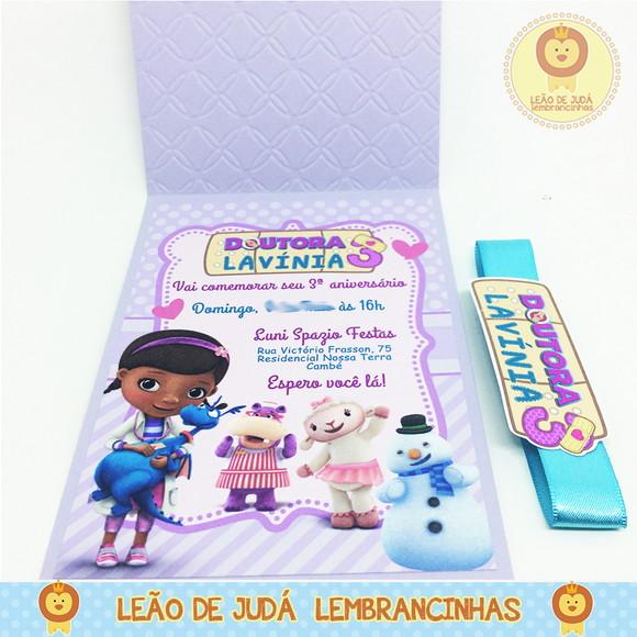 Convite Rubi tema Doutora Brinquedo