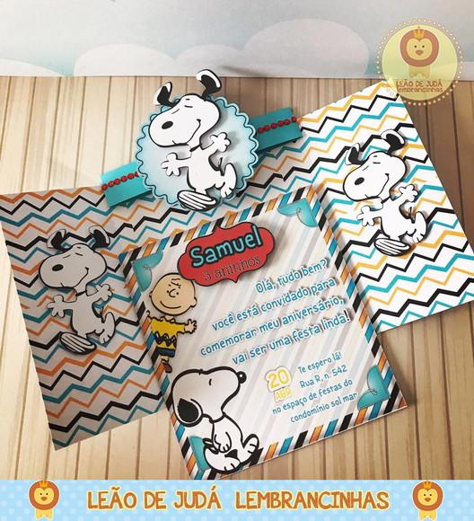 Convite snoopy